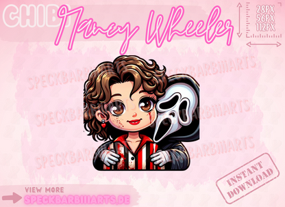 CHUBBY | Nancy Wheeler &lt;3 Ghostface | Dead By Daylight | LOVE - Emote | Twitch, Discord, Youtube