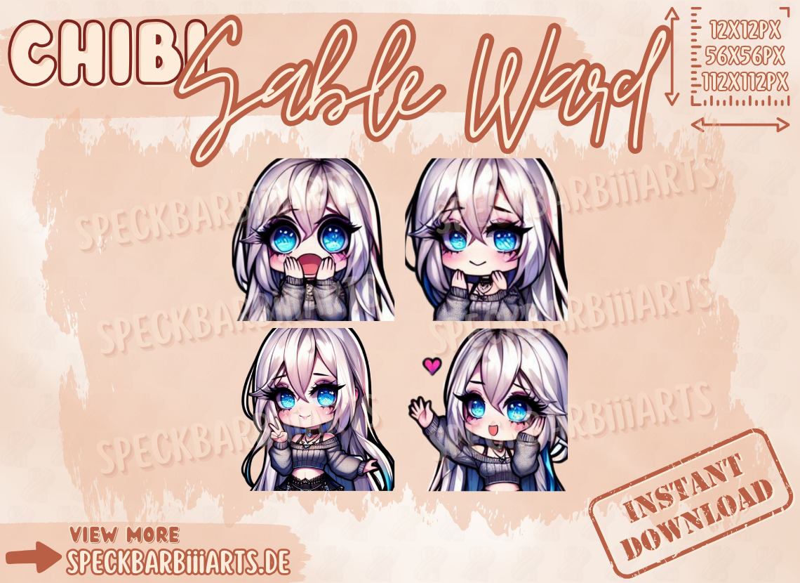 Fanart | CHUBBY | Sable Ward | Emote-Bundel  Dead By Daylight | Twitch, Discord, Youtube