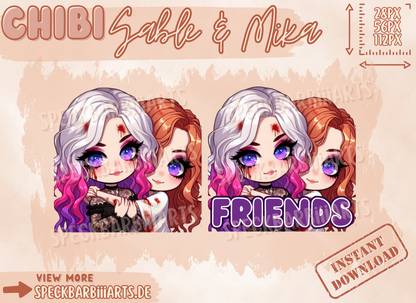 Sable Ward <3 Mikaela Reid | FRIENDS EMOTE | Dead By Daylight | Twitch, Discord, Youtube