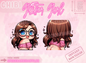 Chibi Chubby Girl | Glitter Girl | HAPPY - EMOTE | Twitch, Discord, Youtube