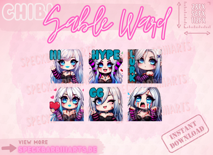 CHUBBY | Sable Ward <3 Ghostface | Dead By Daylight | LOVE - Emote | Twitch, Discord, Youtube