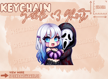 FANART | Sable <3 Ghosti | Schlüsselanhänger | Keychain | Love |