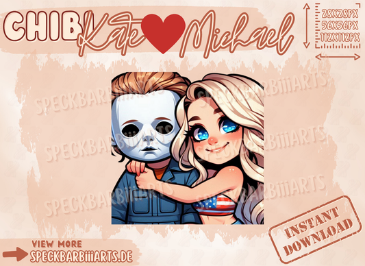 CHUBBY | Kate <3 Michael | Dead By Daylight | LOVE - Emote | Twitch, Discord, Youtube