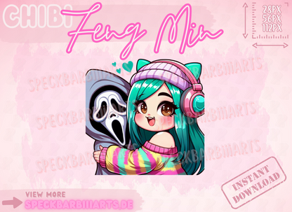 CHUBBY | Feng Min &lt;3 Ghostface | Dead By Daylight | LOVE - Emote | Twitch, Discord, Youtube