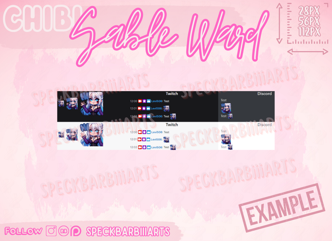 CHUBBY | Sable Ward | Dead By Daylight | Hi - Emote | Twitch, Discord, Youtube