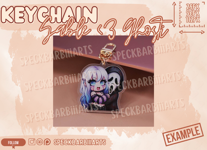 FANART | Sable <3 Ghosti | Schlüsselanhänger | Keychain | Love |