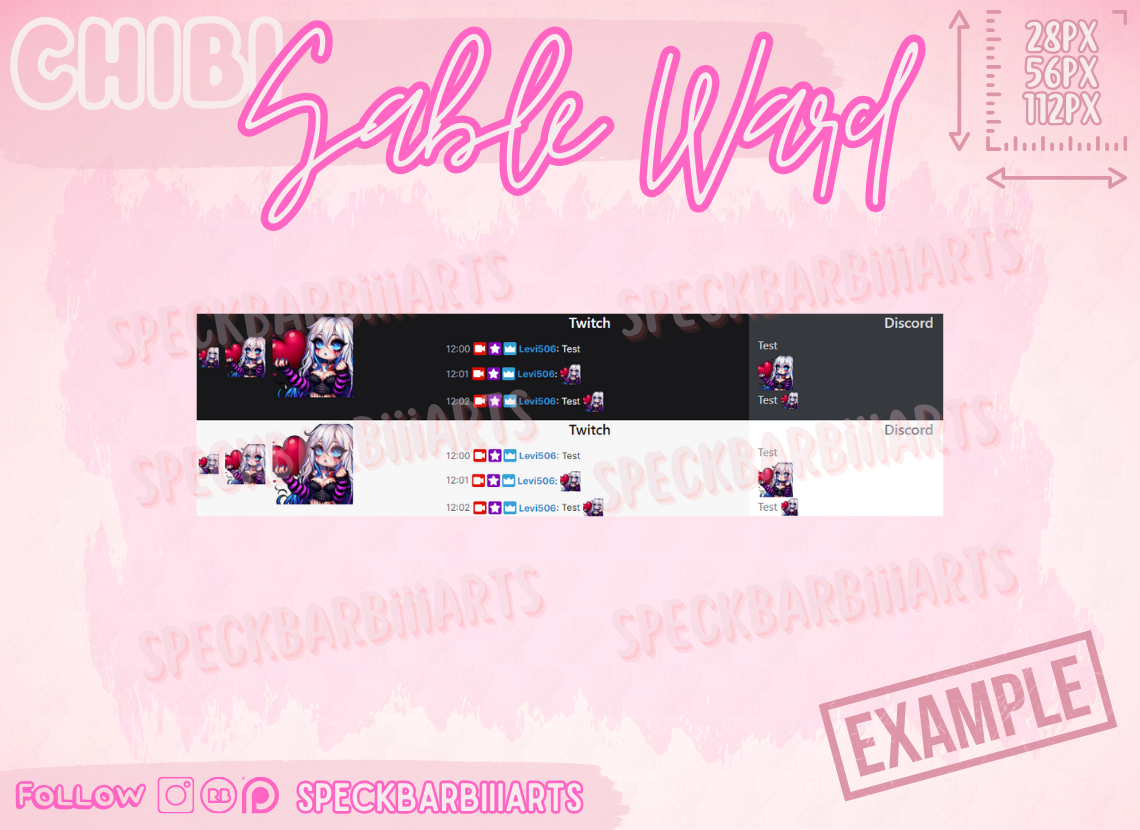 CHUBBY | Sable Ward | Dead By Daylight | GG - Emote | Twitch, Discord, Youtube