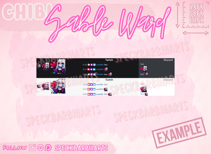 CHUBBY | Sable Ward | Dead By Daylight | GG - Emote | Twitch, Discord, Youtube