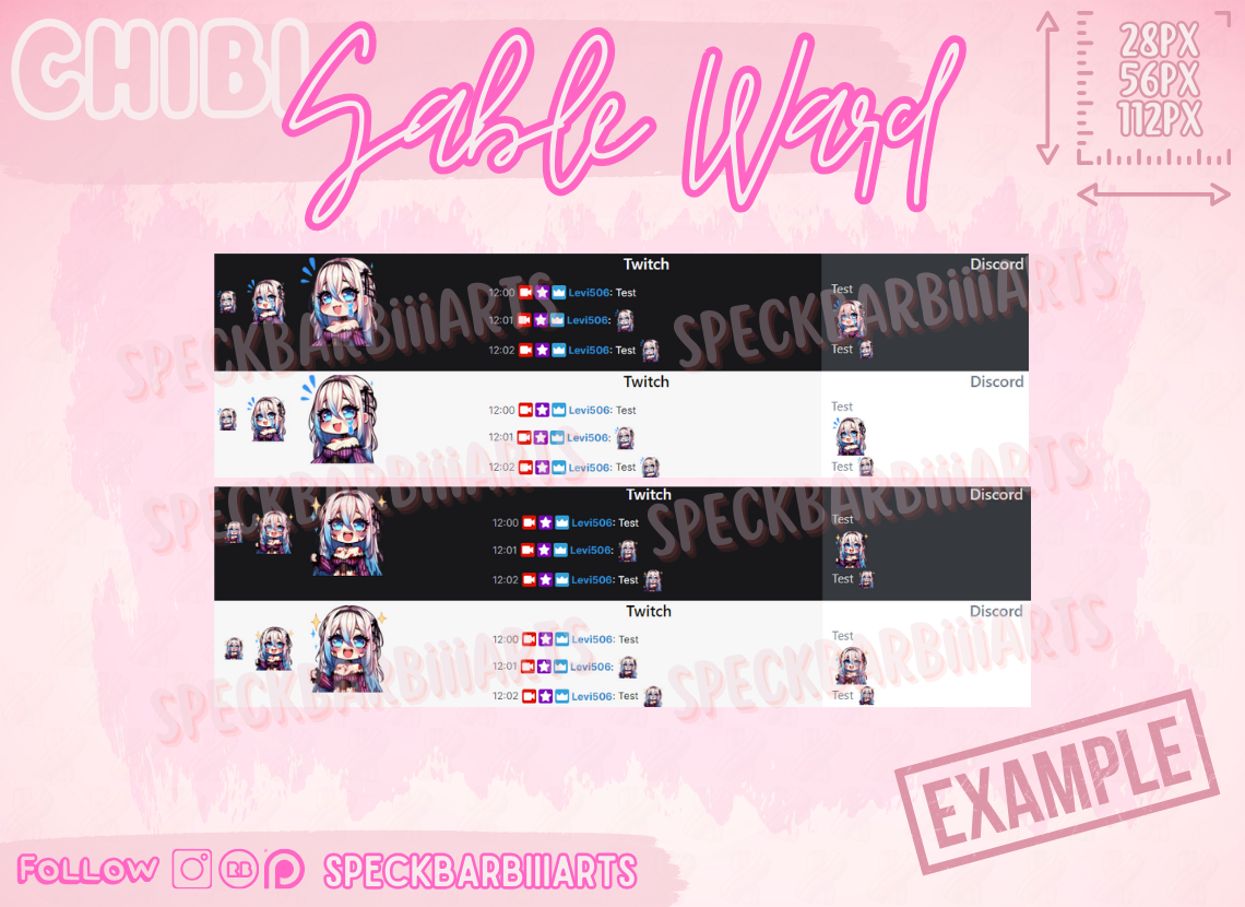 CHUBBY | Sable Ward | Dead By Daylight | Hi Ho - Emote | Twitch, Discord, Youtube