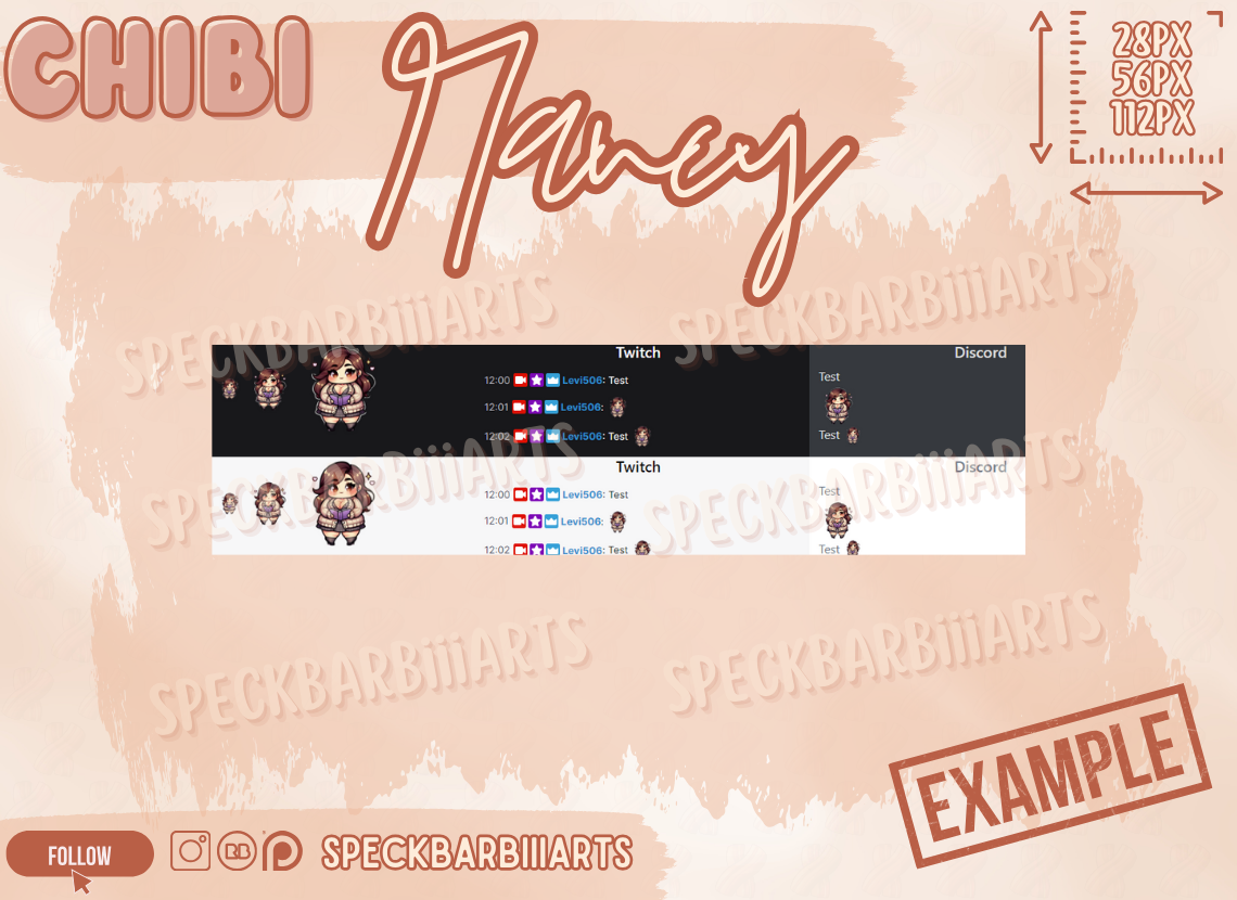 Chibi Chubby | Book | Nancy - EMOTE | Twitch | Discord | Youtube | Cute | Curvy | Fat |