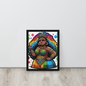 Framed Canvas | Chubby | Queen | Colorful