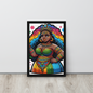 Framed Canvas | Chubby | Queen | Colorful