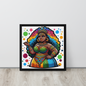 Framed Canvas | Chubby | Queen | Colorful