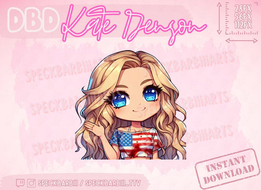 Kate Denson | Dead By Daylight | HI - EMOTE | Twitch, Discord, Youtube