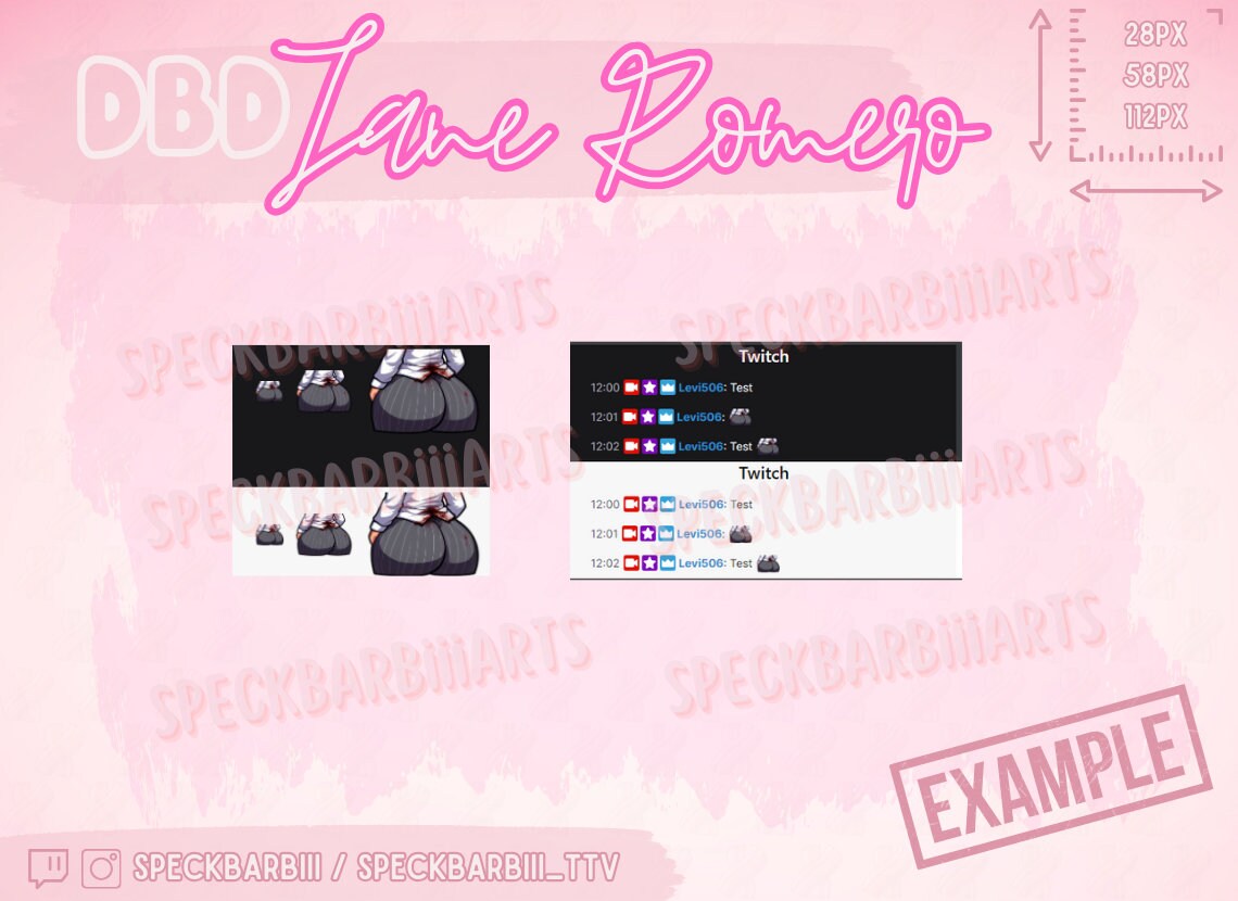 Jane Romero | Dead By Daylight | BOOTY - EMOTE | Twitch, Discord, Youtube