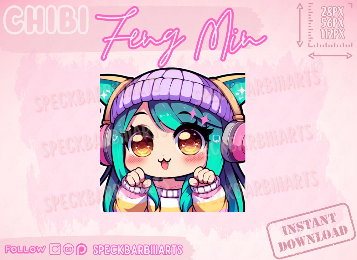 Feng Min | Dead By Daylight | UWU -  Emote | Twitch, Discord, Youtube