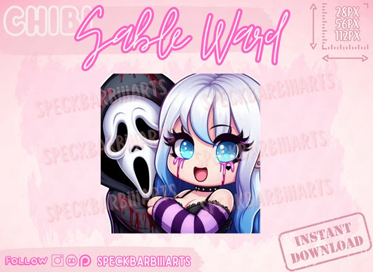 CHUBBY | Sable Ward <3 Ghostface | Dead By Daylight | LOVE - Emote | Twitch, Discord, Youtube