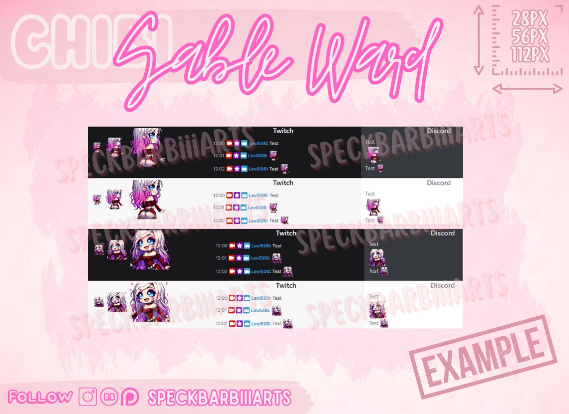 Sable Ward | Dead By Daylight | DACNE -  2 Emote | Twitch, Discord, Youtube