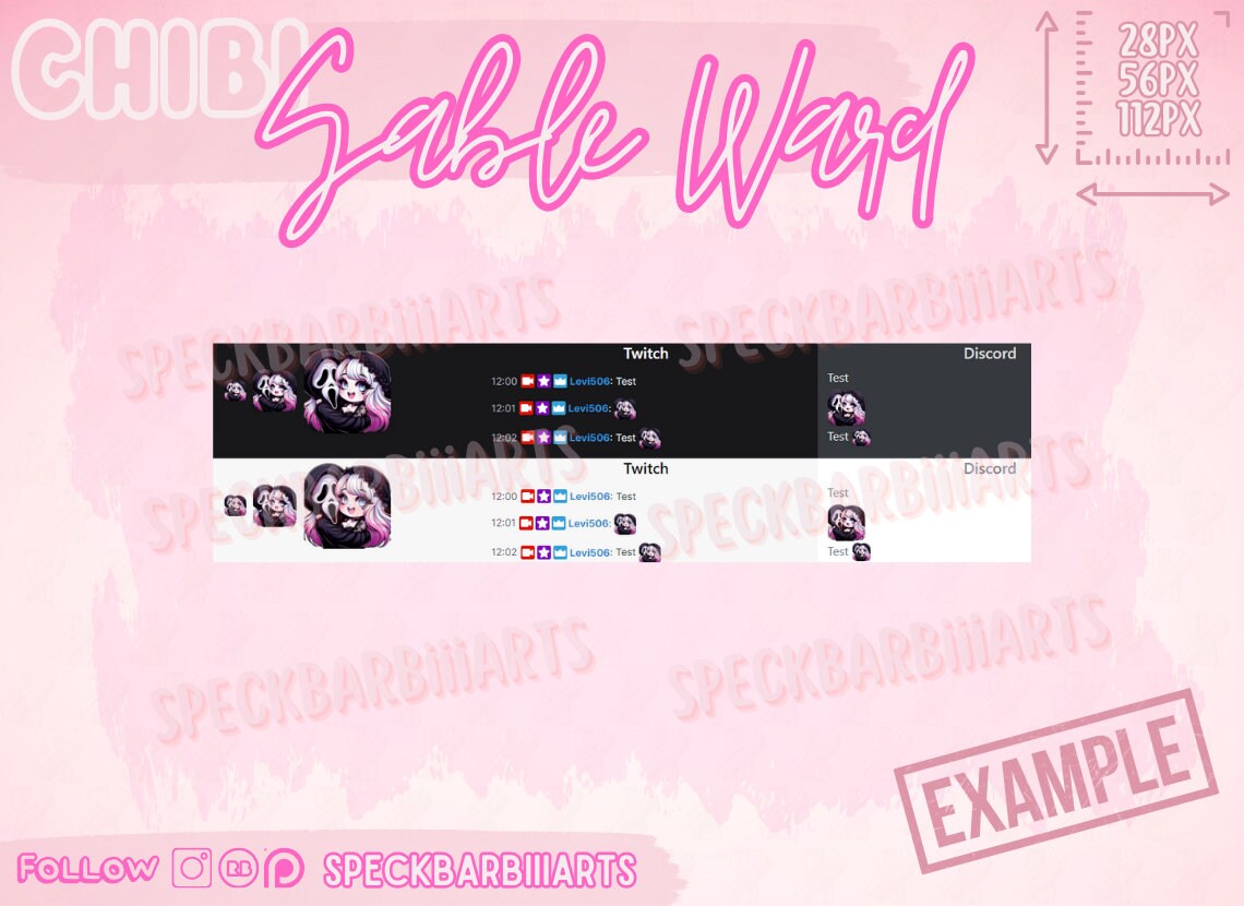 CHUBBY | Sable Ward &lt;3 Ghostface | Dead By Daylight | LOVE - Emote | Twitch, Discord, Youtube