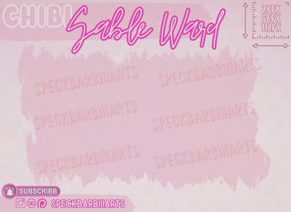 CHUBBY | Sable Ward | Dead By Daylight | Hi Ho - Emote | Twitch, Discord, Youtube