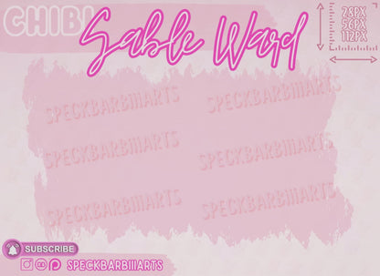 CHUBBY | Sable Ward | Dead By Daylight | GG - Emote | Twitch, Discord, Youtube