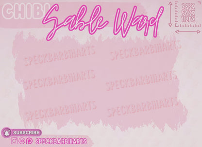 CHUBBY | Sable Ward | Dead By Daylight | Hi - Emote | Twitch, Discord, Youtube