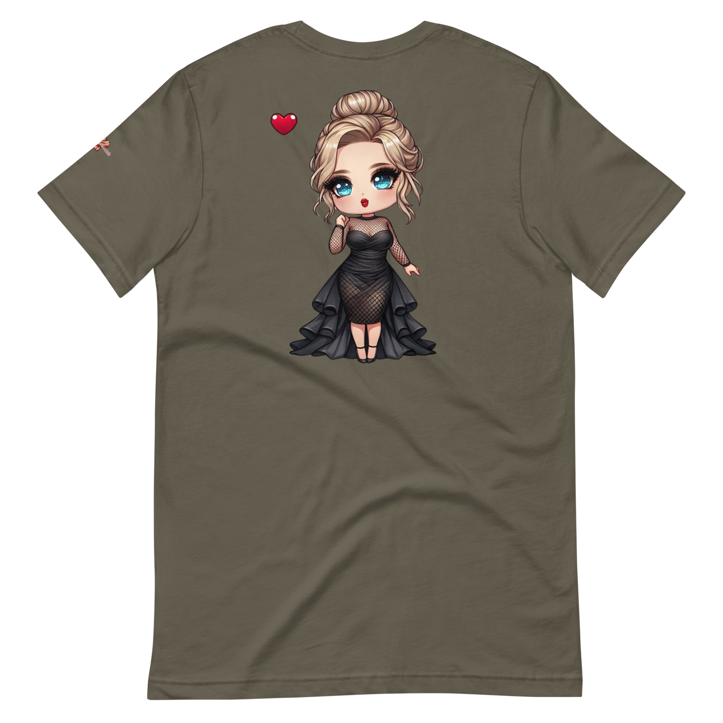 Unisex-T-Shirt |  Lady Dia - Rote Lippen soll man küssen