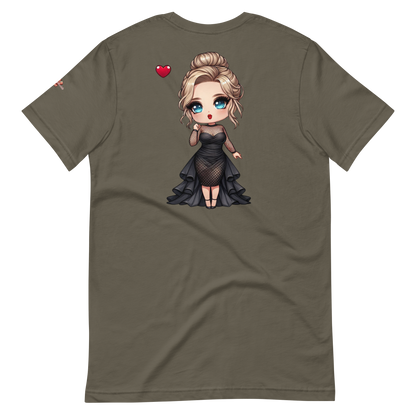 Unisex-T-Shirt |  Lady Dia - Rote Lippen soll man küssen